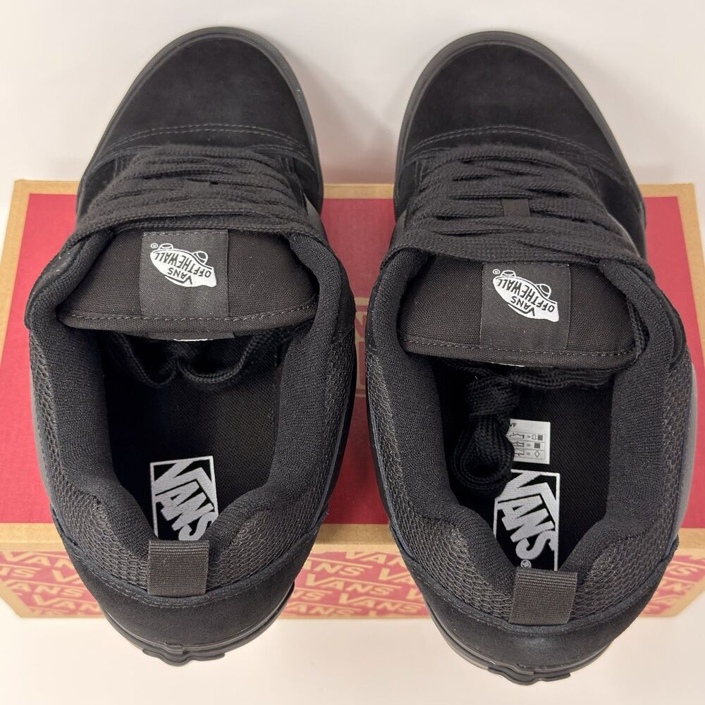 NEW Vans Knu Skool Black/Black Suede Skate Shoes Mens Size 11 VN0009QCBKA - Picture 12 of 16